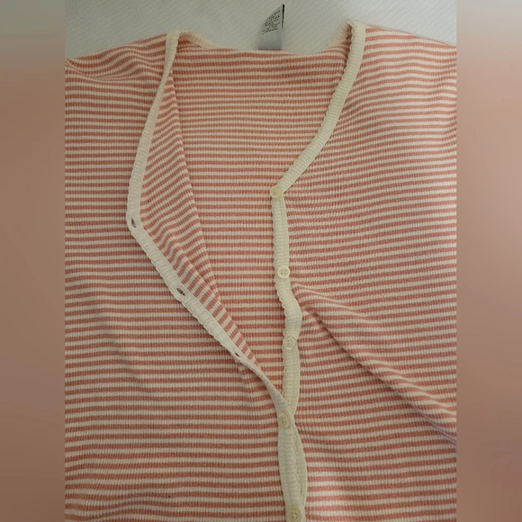 Gap Striped Button Front Sweater Cardigan sz XL - Picture 4 of 8